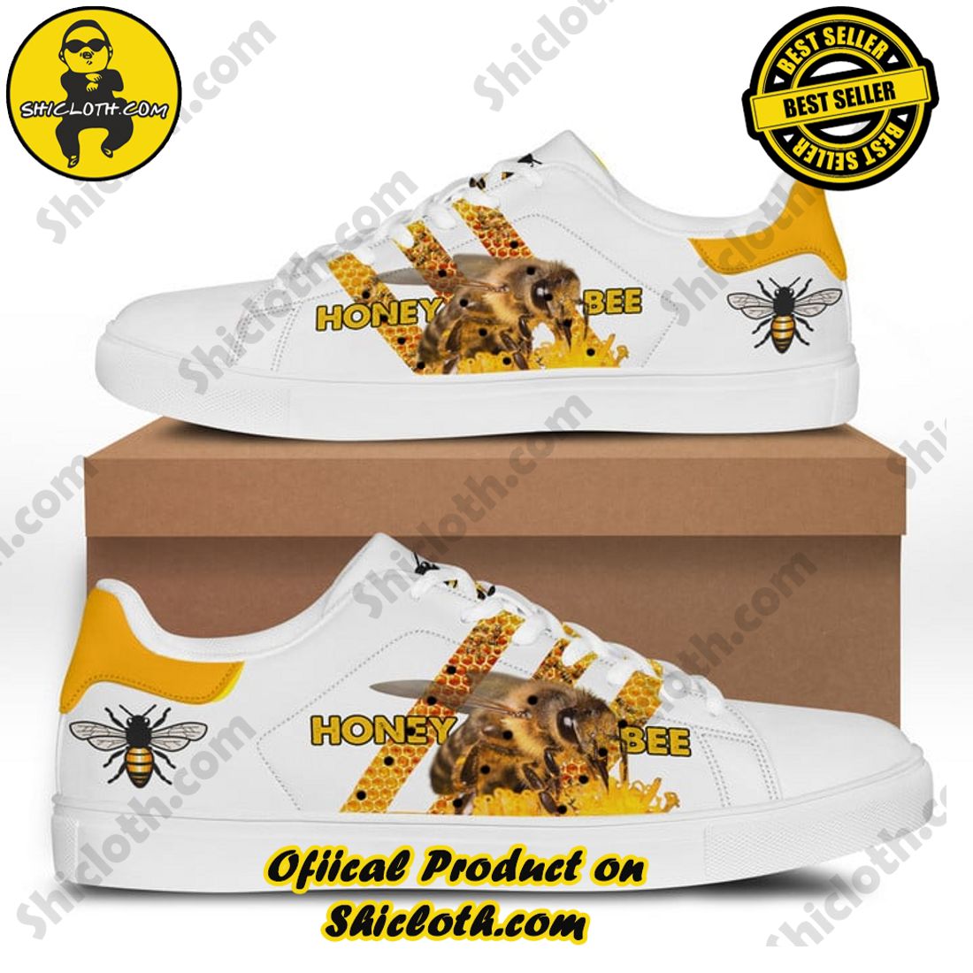 Step into Style with Shiclothshop's Stan Smith Low Top Shoes 18 Honey Bee Adidas Stan Smith Low Top Shoes