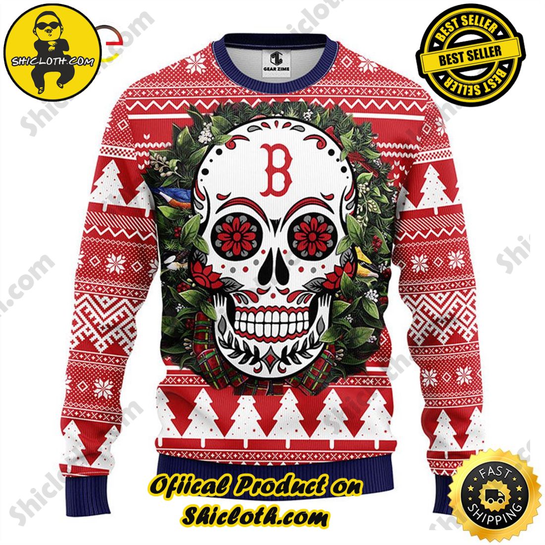 Dallas Cowboys Dab Santa Ugly Christmas Sweater - Banantees