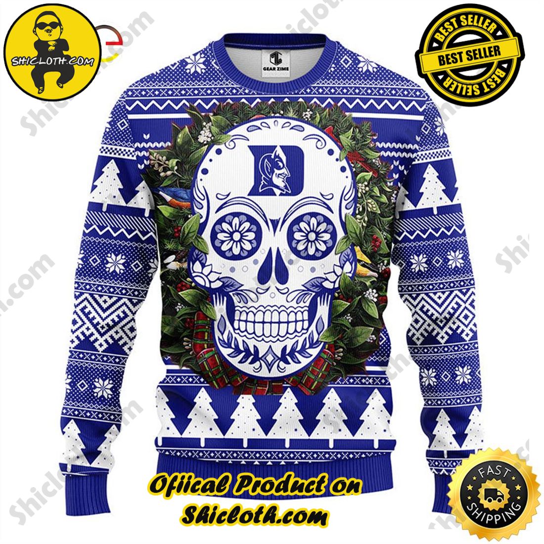 Hot trending : Exploring Shicloth's NFL Ugly Sweater Collection 29 Hot Trending NFL Duke Blue Devils Skull Ugly Sweater