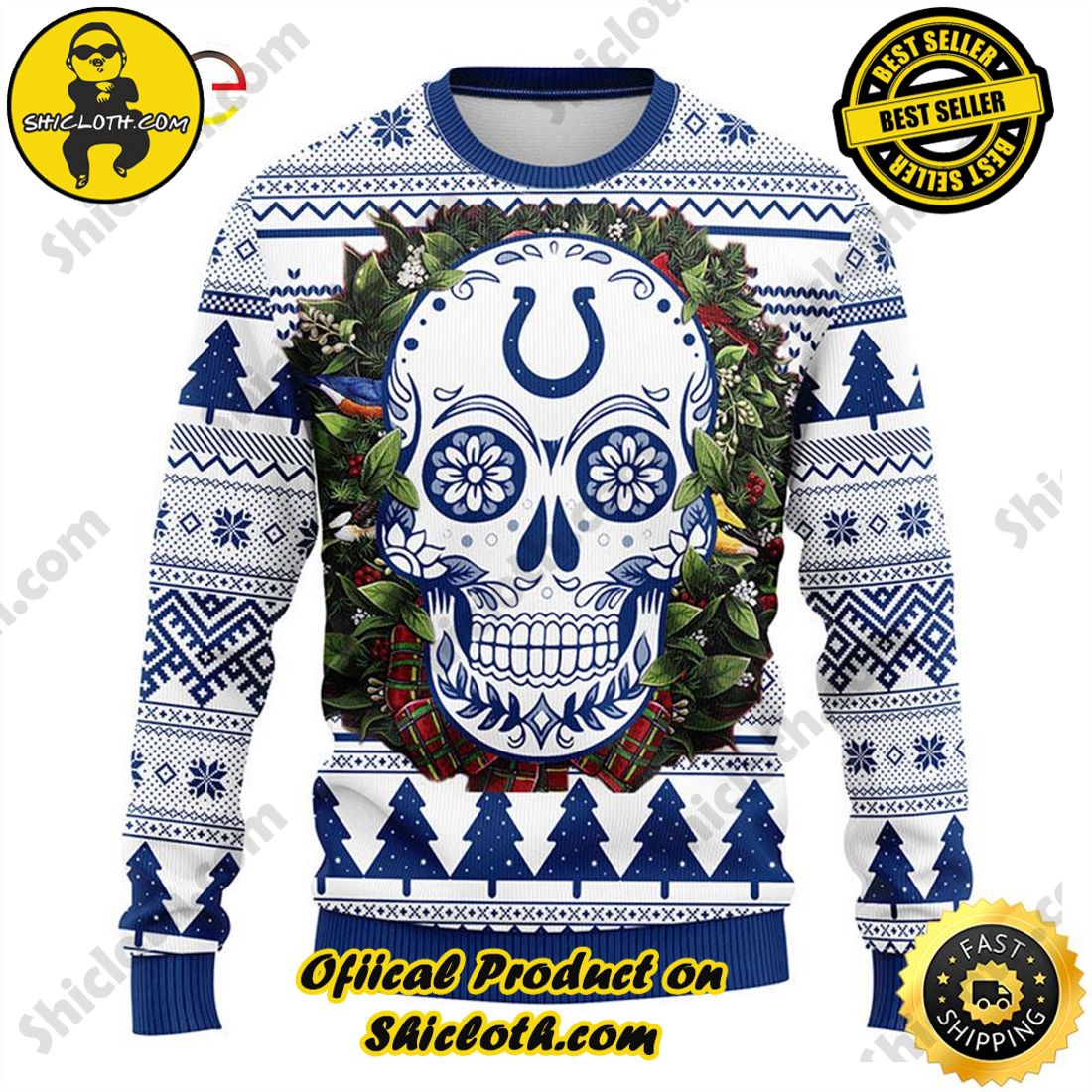 Indianapolis Colts Snoopy NFL Christmas Ugly Sweater Gift For Fans