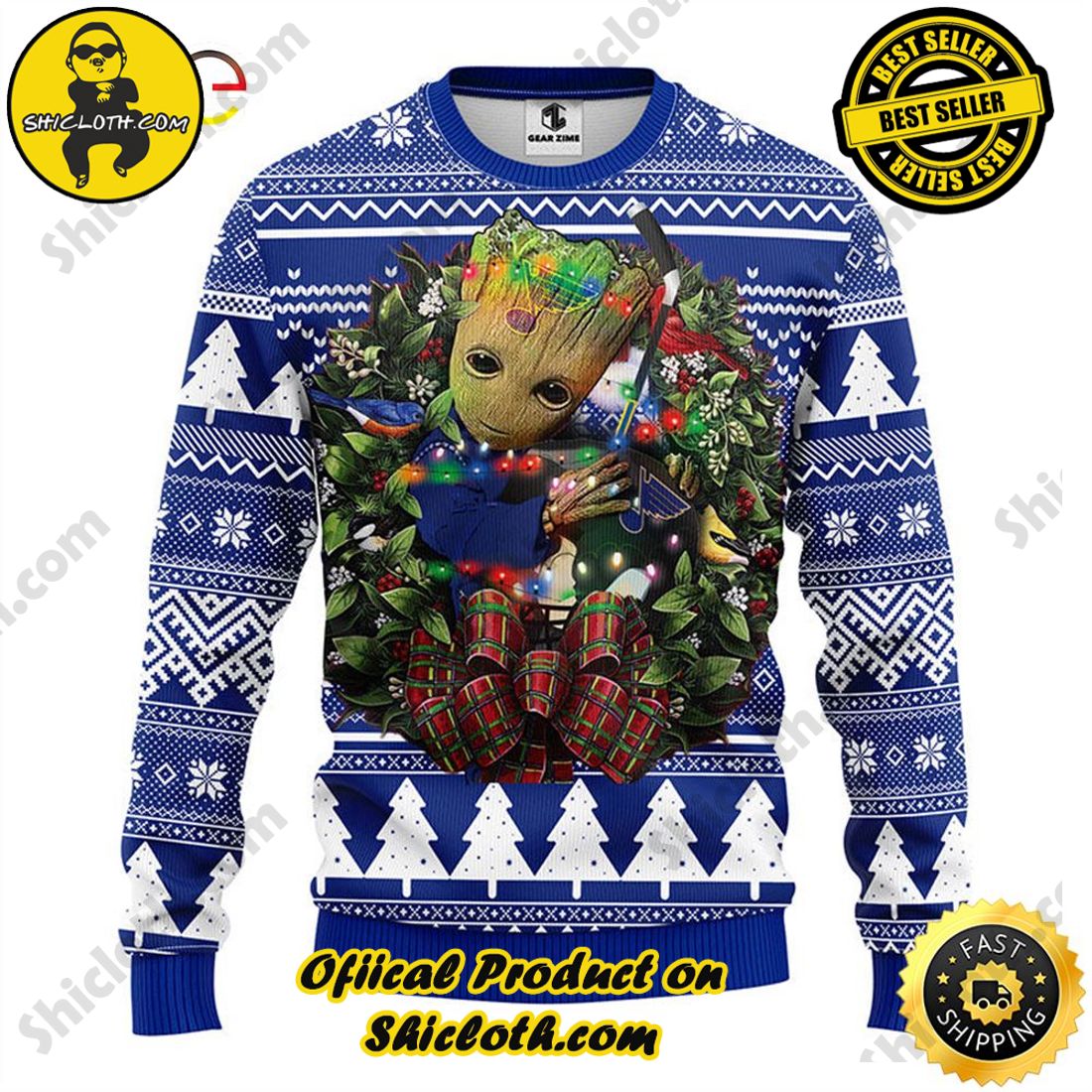 San Francisco 49ers Fans Reindeer Design Knitted Christmas Sweater -  Freedomdesign