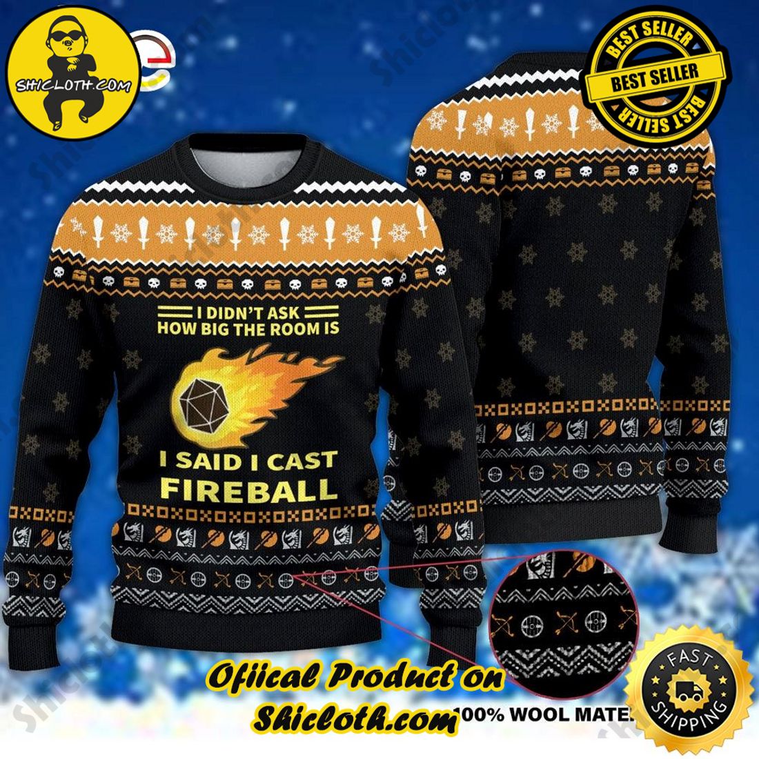 Shiclothshop's Ugly Christmas Sweaters: Embrace Festive Fashion with Flair 15 I Didn’t Ask How Big The Room Is Said Ugly Christmas Sweater