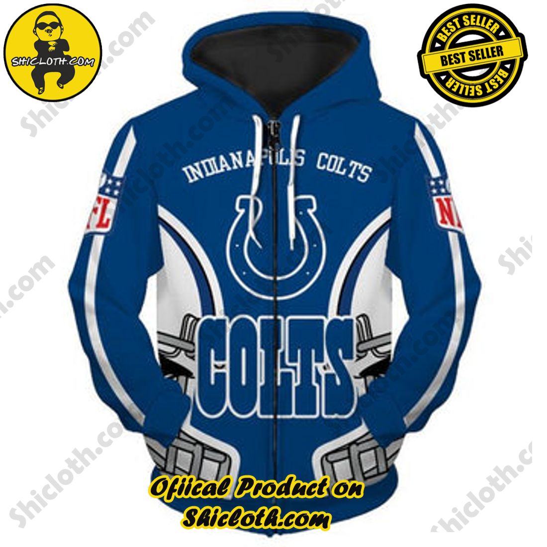 Hot trending: Explore the Ultimate Personalized Style with Shiclothshop's 3D Custom Hoodies 15 Indianapolis Colts Hoodies Cheap 3D Sweatshirt Long Sleeve Custom Hoodie For Men