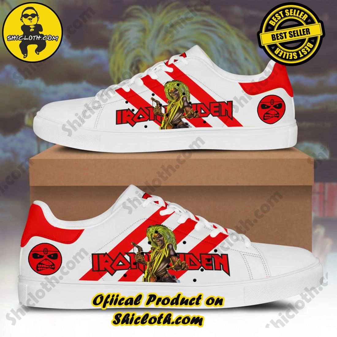 Step into Style with Shiclothshop's Stan Smith Low Top Shoes 19 Iron Maiden Killers Adidas Stan Smith Low Top Shoes