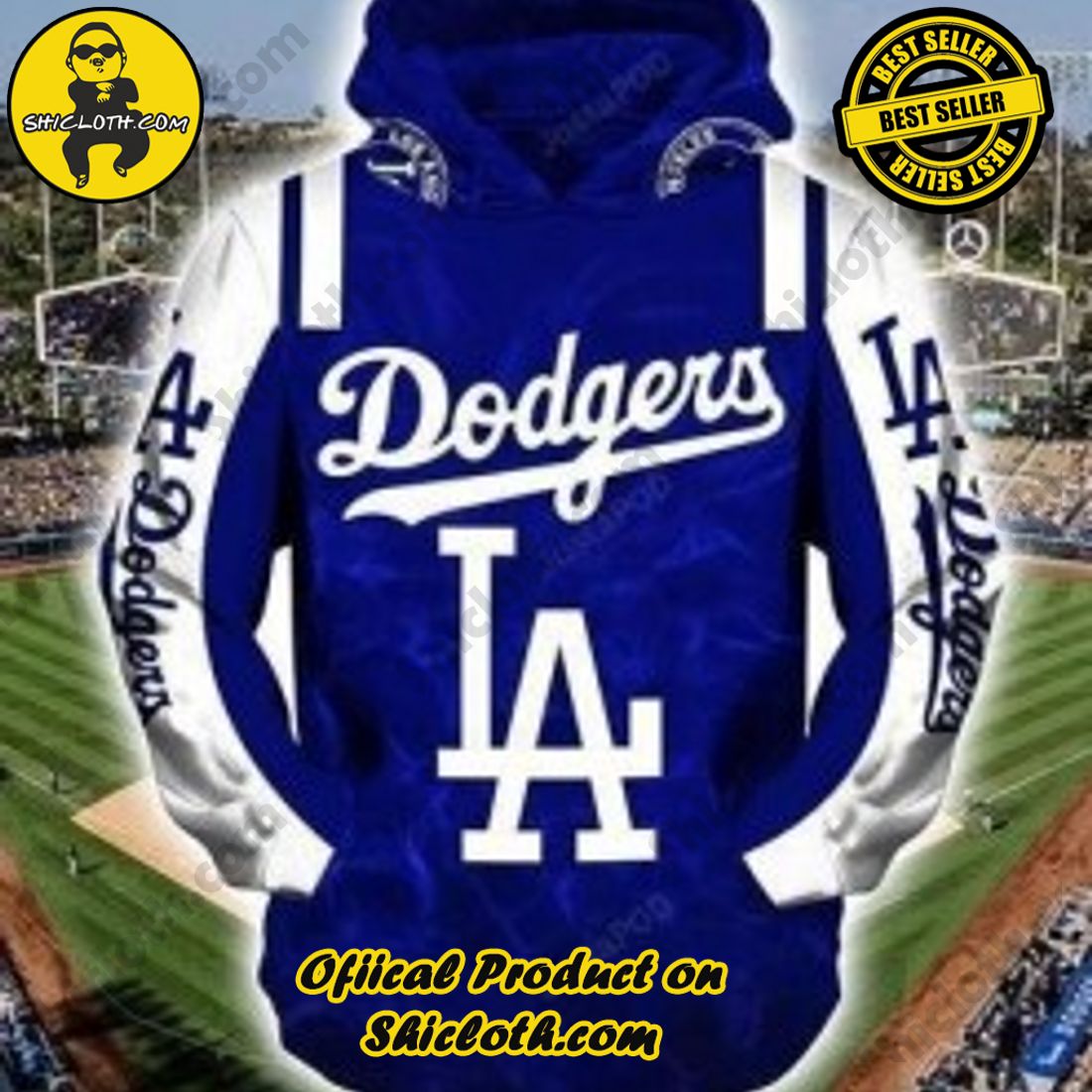 Los Angeles Dodgers Sports Football American Christmas 3D Hoodie