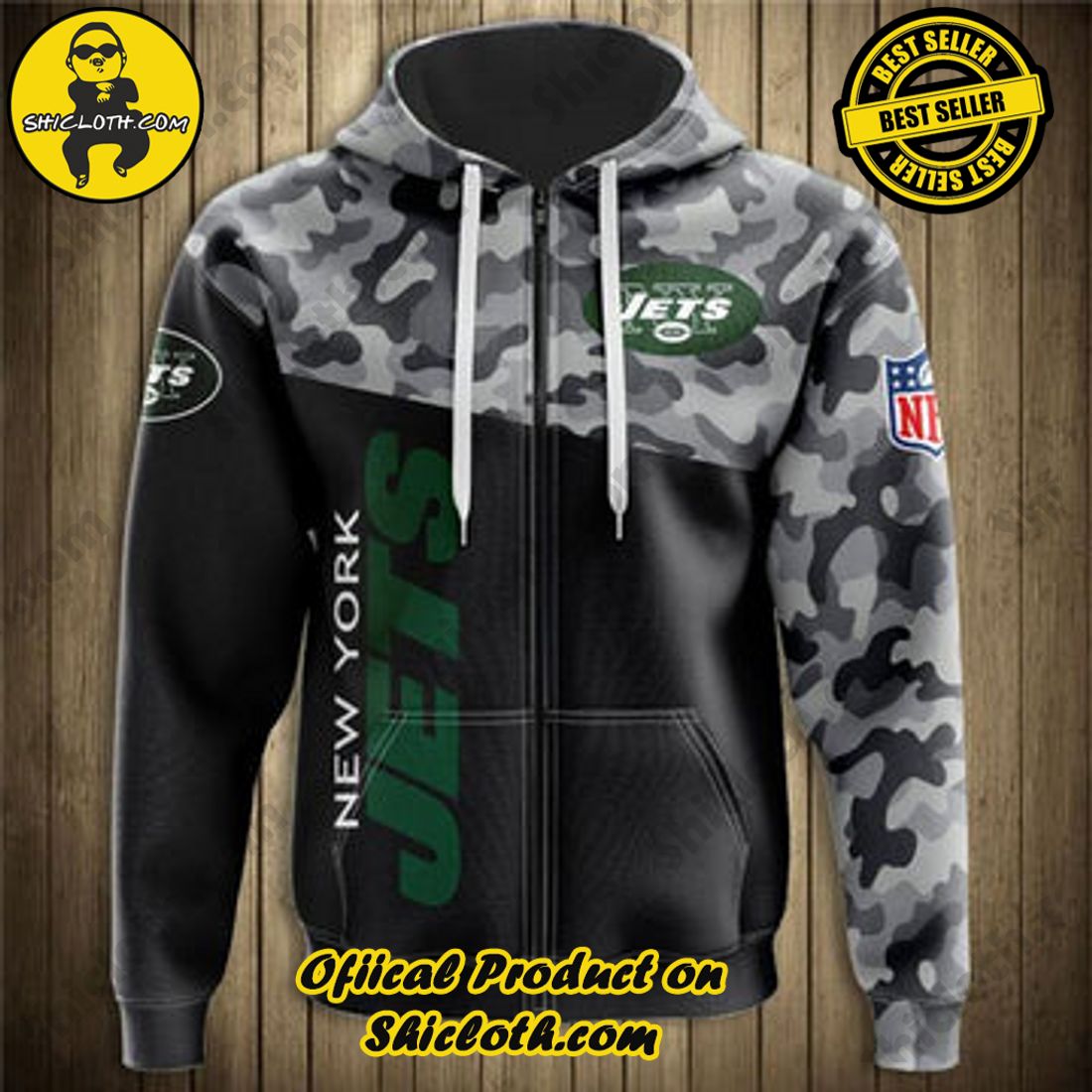 Hot trending: Explore the Ultimate Personalized Style with Shiclothshop's 3D Custom Hoodies 18 Men's New York Jets Zip Up Hoodies 3D Military Sweatshirt Custom Hoodie For Men