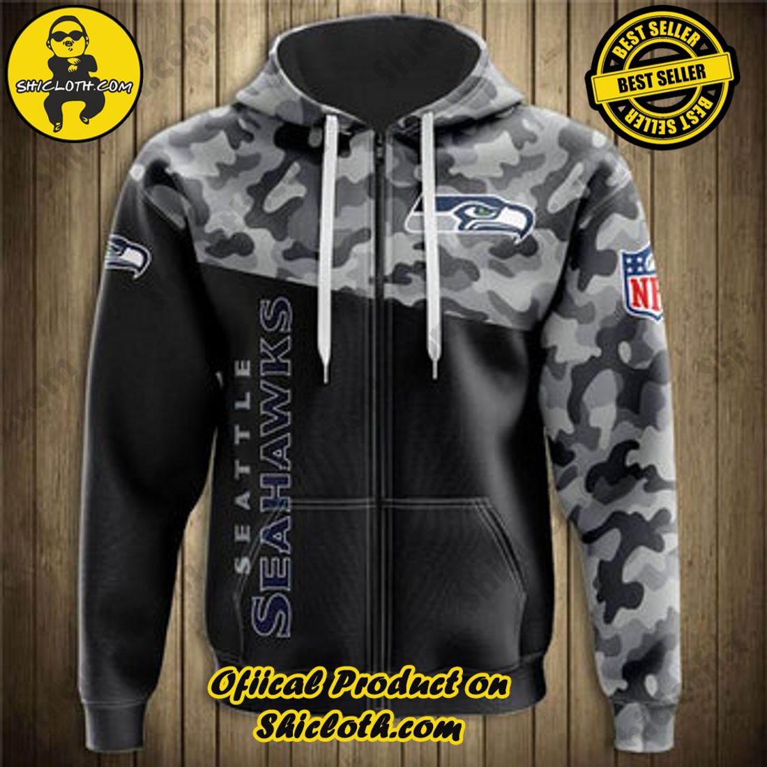 Hot trending: Explore the Ultimate Personalized Style with Shiclothshop's 3D Custom Hoodies 19 Men's Seattle Seahawks Military Hoodie 3D Sweatshirt Pullover Custom Hoodie For Men