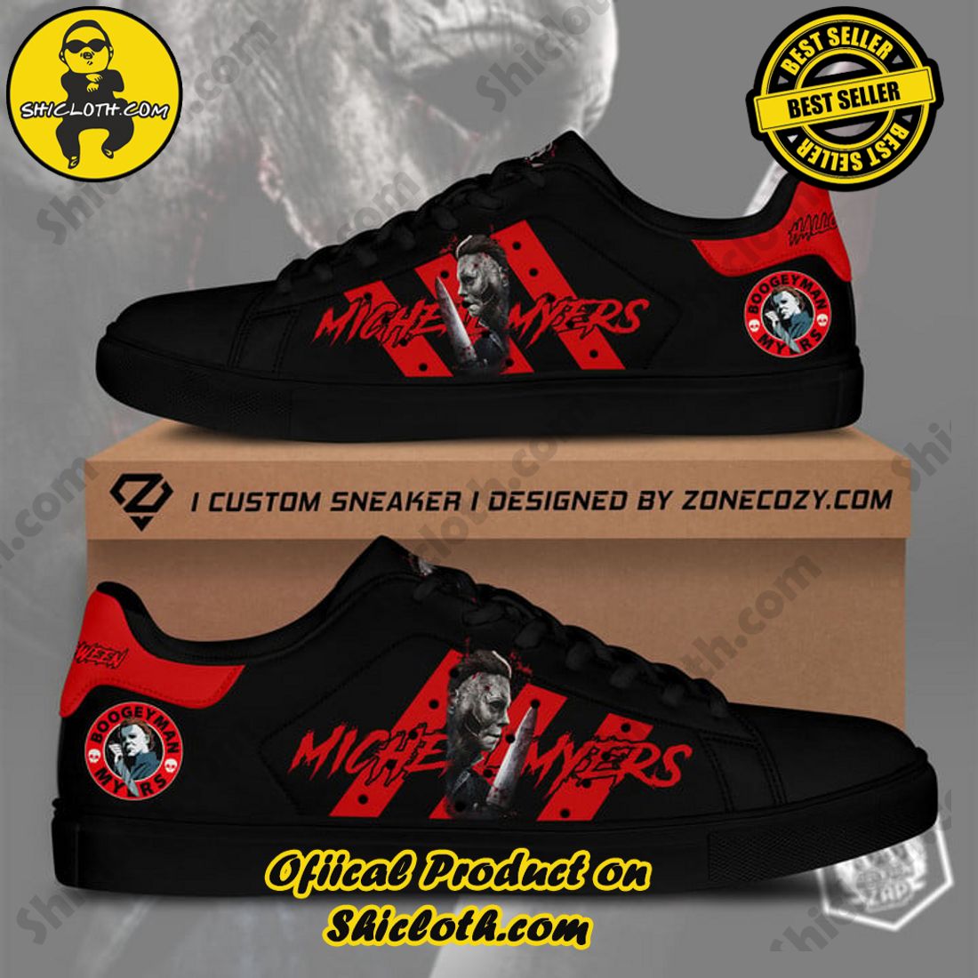Step into Style with Shiclothshop's Stan Smith Low Top Shoes 24 Michael Myers Adidas Stan Smith Low Top Shoes