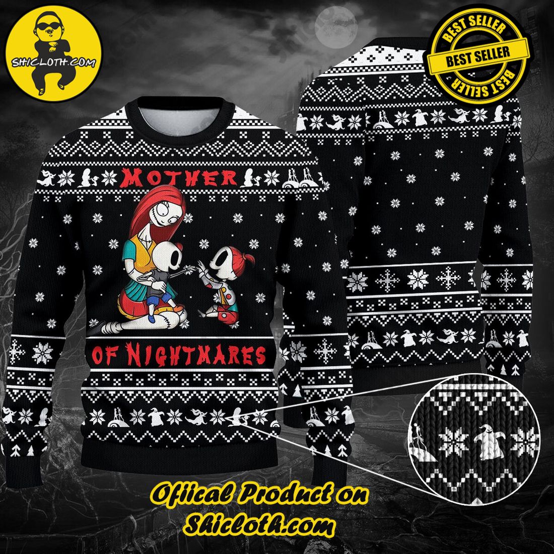 Shiclothshop's Ugly Christmas Sweaters: Embrace Festive Fashion with Flair 35 Mother Of Nightmares Ugly Christmas Sweater