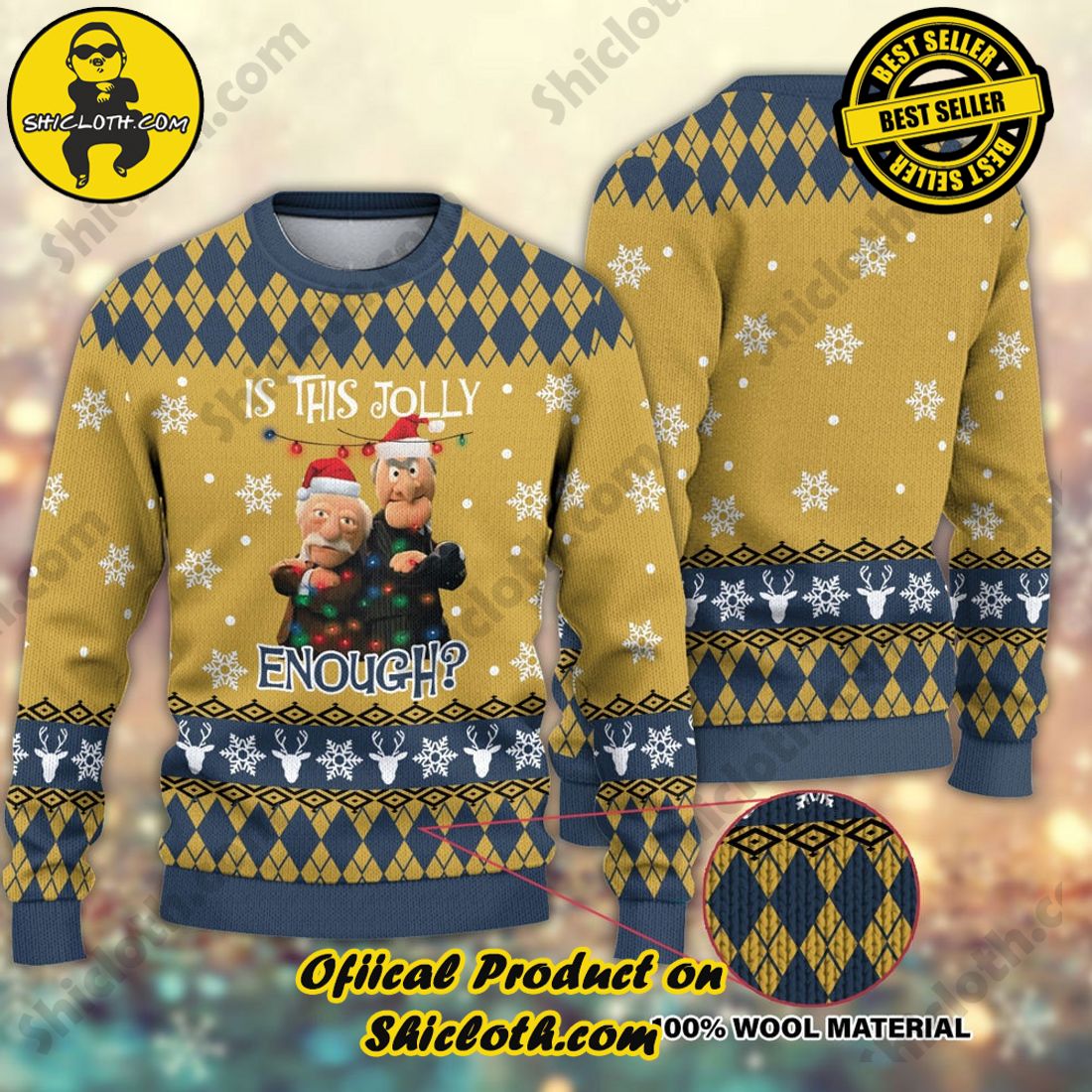 Best seller and Hot trending: Warm Up Your Holidays with Shiclothshop's Cozy Christmas Sweaters for a Peaceful Season 1 Muppets Ugly Christmas Sweater For Men & Women Christmas Gift Sweater