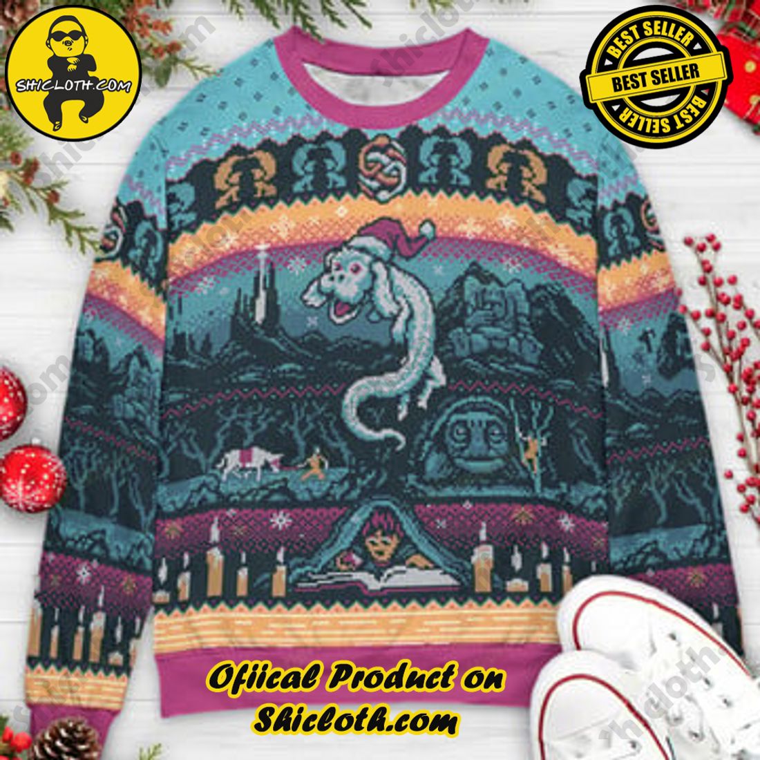 Hot Trending and Best Seller: Shiclothshop's Ugly Christmas Sweaters: Embrace Festive Fashion with Flair 78 Neverending Movie Christmas Ugly Christmas Sweaters