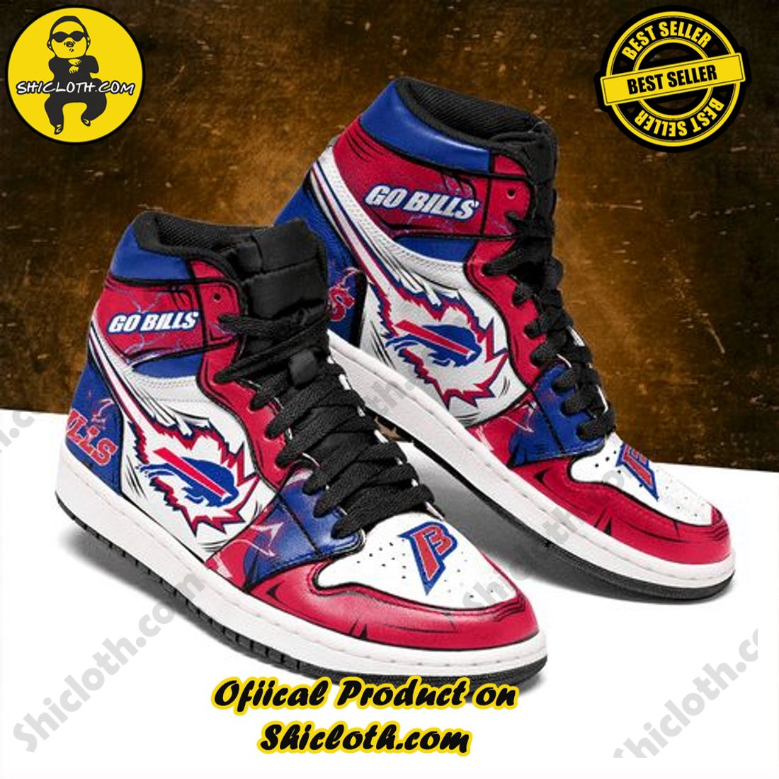 NFL Buffalo Bills Nike Air Jordan 1 Sneaker
