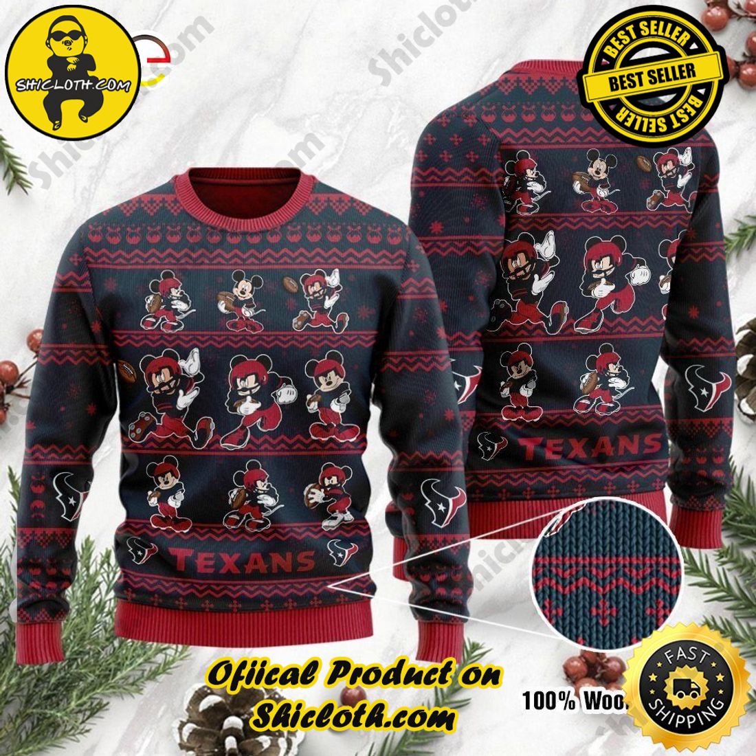 Nfl Houston Texans Players Football Christmas Ugly Sweater - Best Seller  Shirts Design In Usa