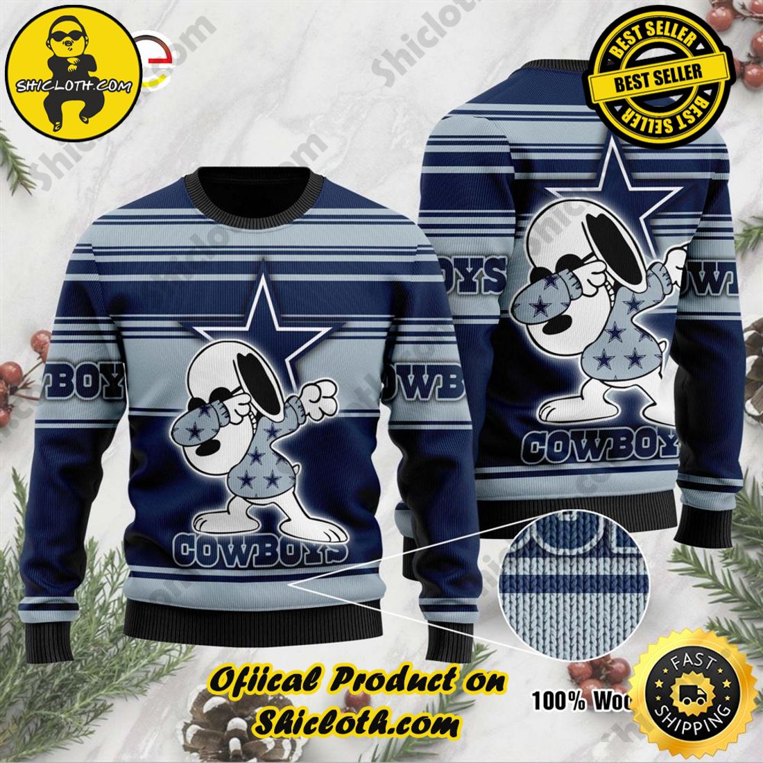 NFL Dallas Cowboys New Season Gathering Knitted Christmas 3D Sweater -  Banantees