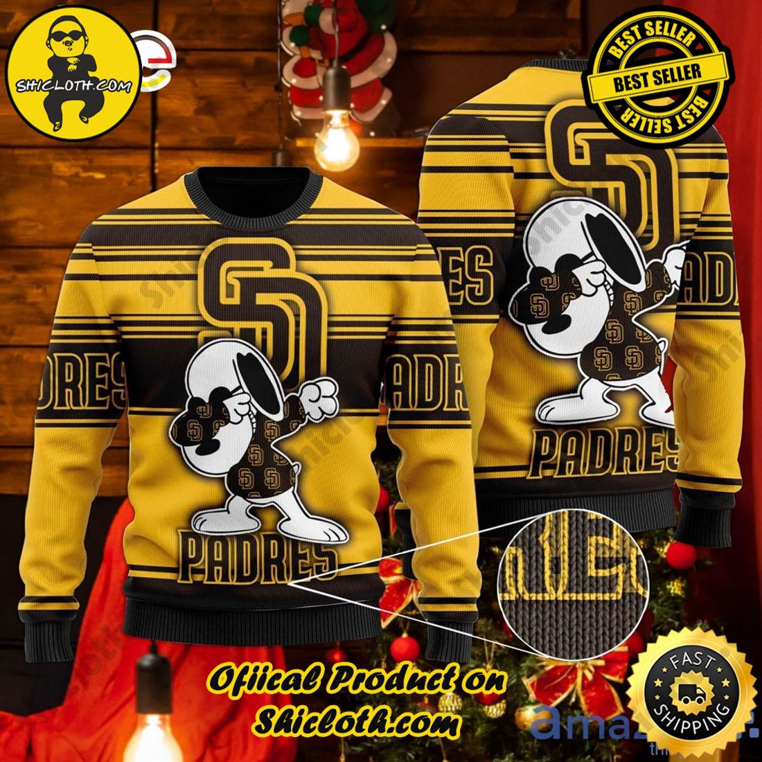 Funny Snoopy And Woodstock Dallas Cowboys Christmas Ugly Sweater