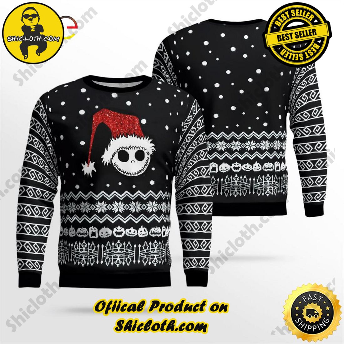Hot trending for Christmas : Sweaters from Shiclothshop 28 Nightmare Christmas AOP Ugly Sweater Ideas