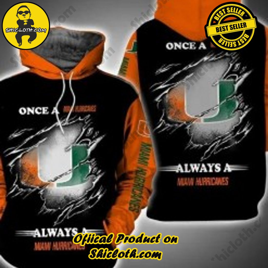 Hot Trending and Best Seller for Christmas: Shiclothshop's 3D Hoodies 21 Once A Miami Hurricanes Always A Miami Hurricanes All Over Print 3D Hoodie