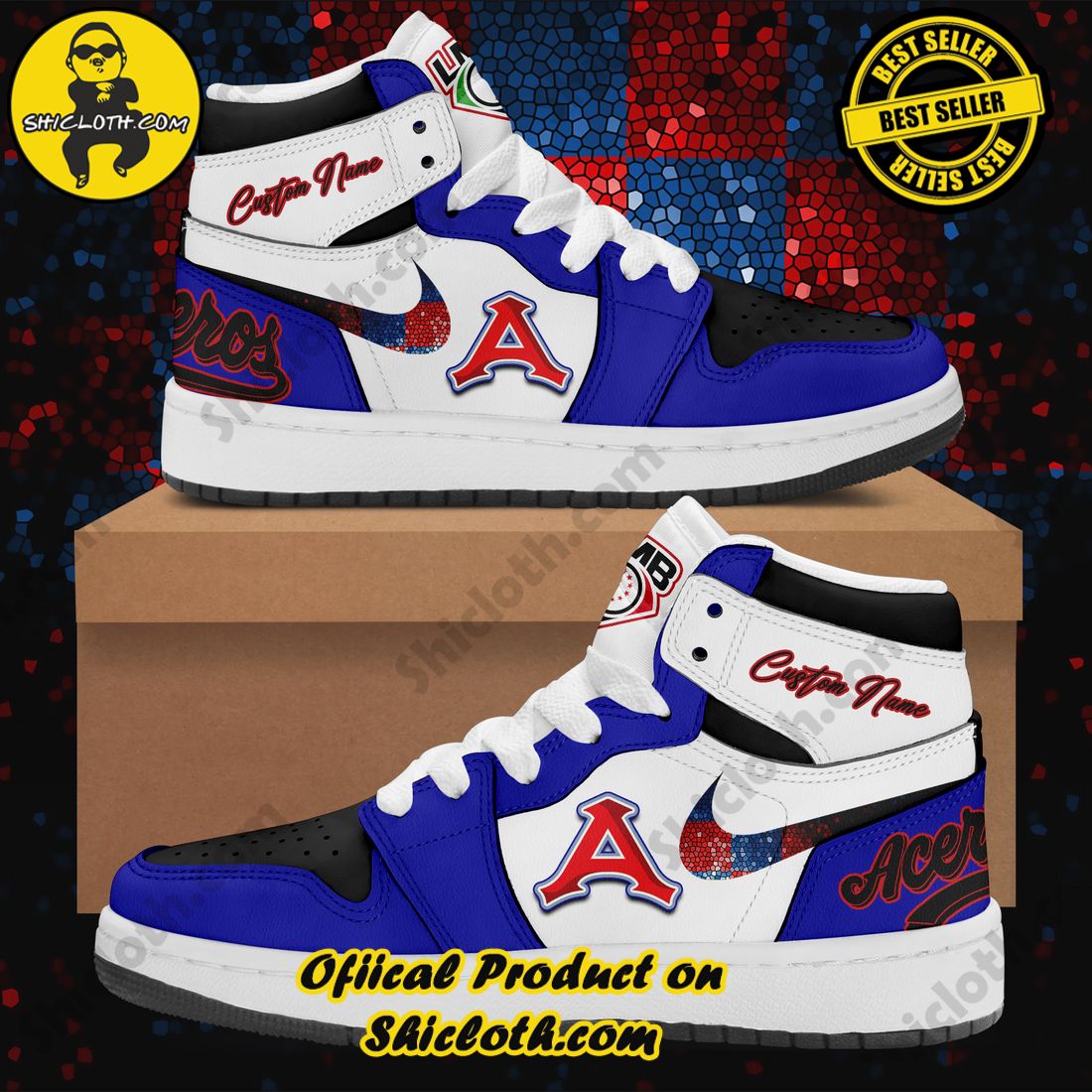 Hot trending and Best seller : Elevating Style with Shicloth's Air Jordan 1 Sneakers Gift for All 4 Personalized Baseball LMB Acereros de Monclova Nike Air Jordan 1 Sneaker