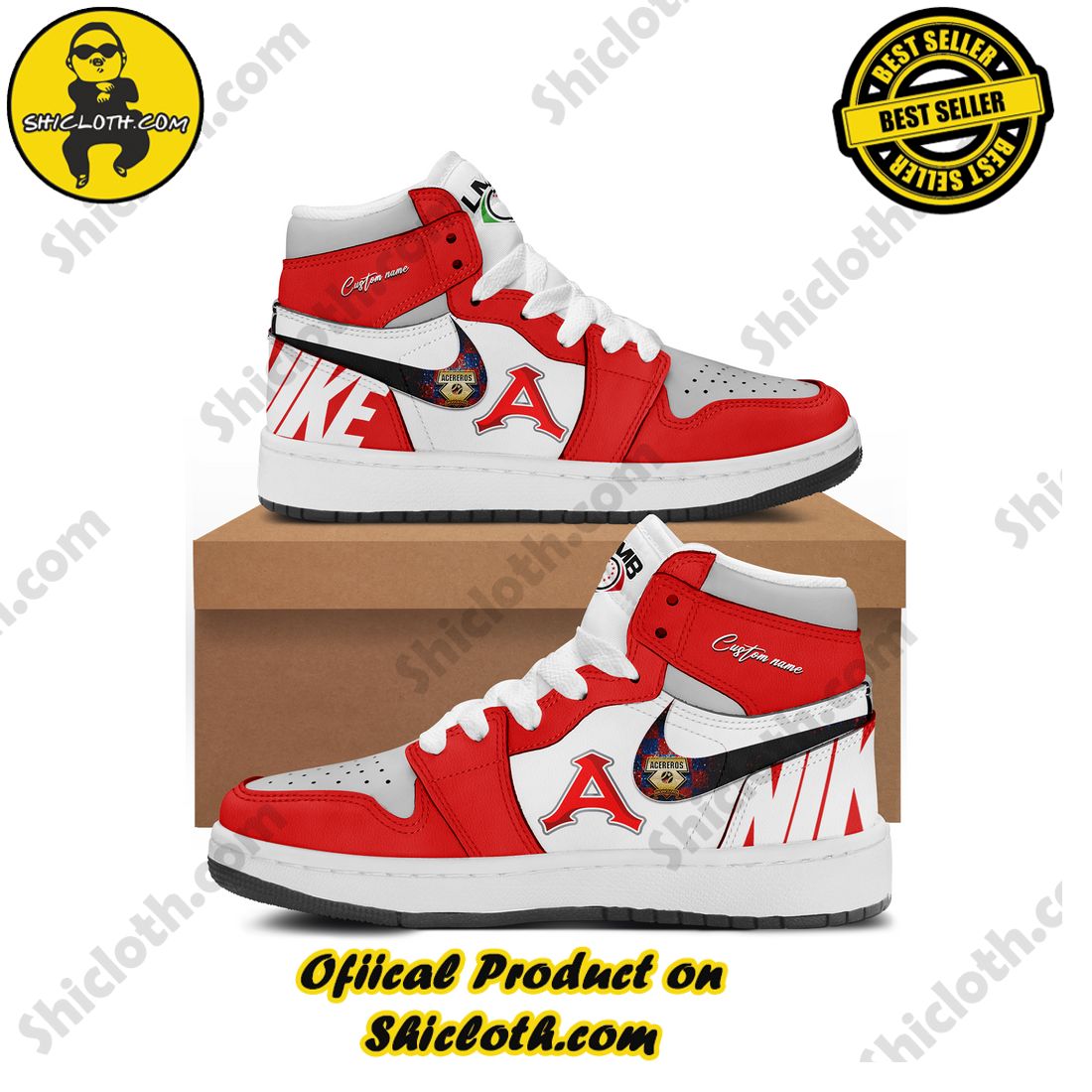 Personalized Baseball LMB Acereros de Monclova Nike Air Jordan 1 Sneaker Style 3
