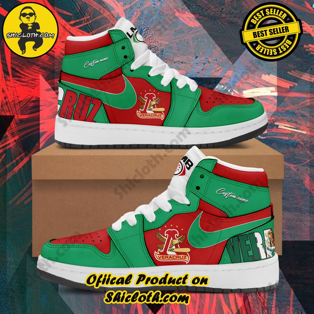 Hot Trending Shiclothshop's Air Jordan 1 Sneakers: Affordable Elegance and Uncompromised Quality 22 Personalized Baseball LMB Veracruz Nike Air Jordan 1 Sneaker