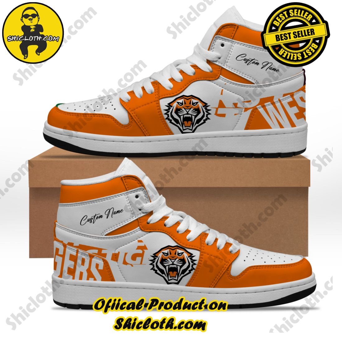 Best Seller Shiclothshop's Air Jordan 1 Sneakers: Affordable Elegance and Uncompromised Quality 15 Personalized Baseball NRL Wests Tiger Nike Air Jordan 1 Sneaker