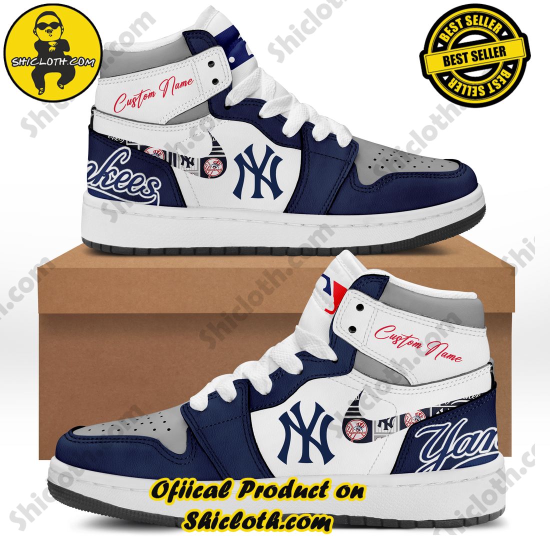 Hot Trending Shiclothshop's Air Jordan 1 Sneakers: Affordable Elegance and Uncompromised Quality 31 Personalized MLB New York Yankees Nike Air Jordan 1 Sneaker Style 1