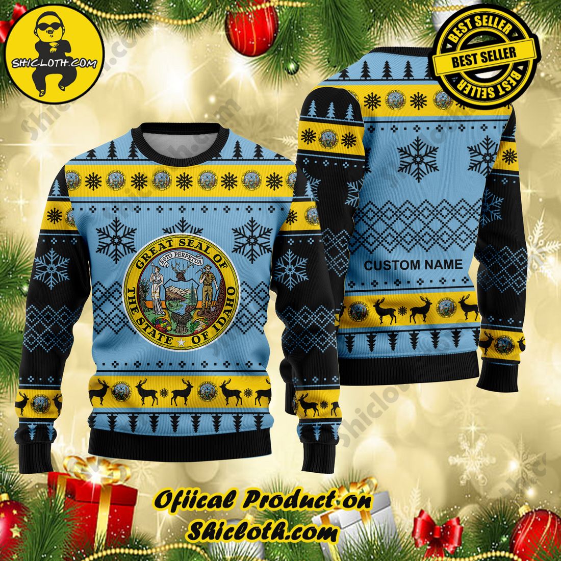 Hot Trending Shiclothshop's Sweaters: Affordable Elegance and Uncompromised Quality 10 Personalized name Idaho Christmas Ugly Sweaters