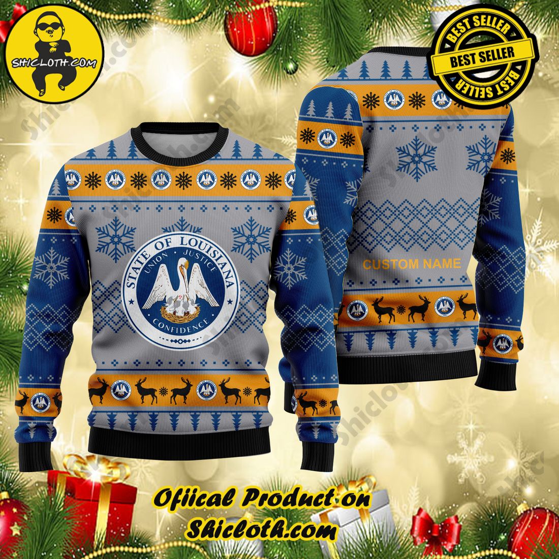 Dallas Cowboys Personalized Chapions Christmas Sweater - Shibtee Clothing