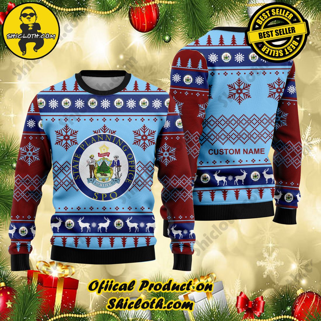 Hot Trending Shiclothshop's Sweaters: Affordable Elegance and Uncompromised Quality 17 Personalized name Maine Christmas Ugly Sweaters