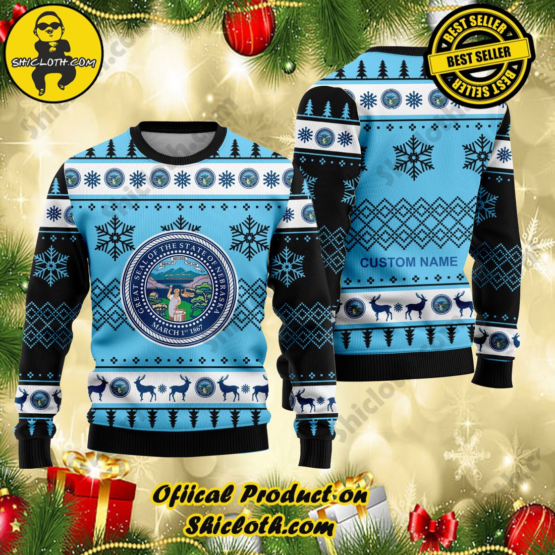 Custom Name And Number Jets NFL Ugly Christmas Sweater