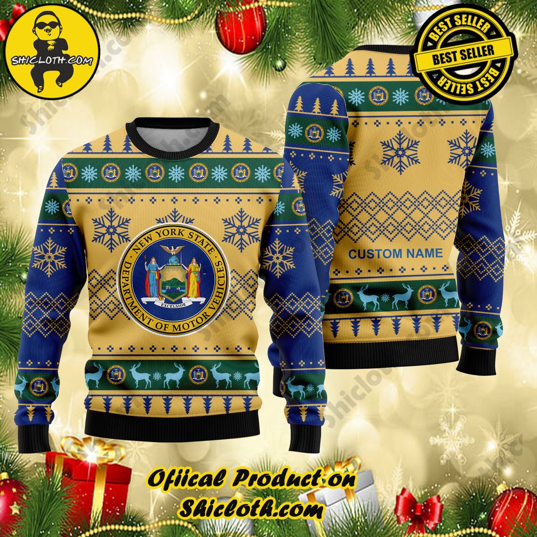 Hot Trending Shiclothshop's Sweaters: Affordable Elegance and Uncompromised Quality 30 Personalized name New York Christmas Ugly Sweaters