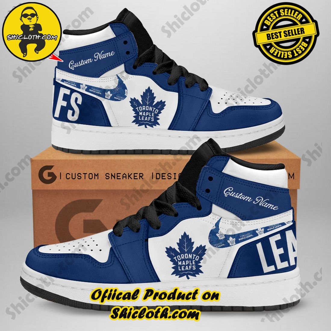 Hot trending and Best seller : Elevating Style with Shicloth's Air Jordan 1 Sneakers Gift for All 28 Personalized NHL Toronto Maple Leafs Nike Air Jordan 1 Sneaker