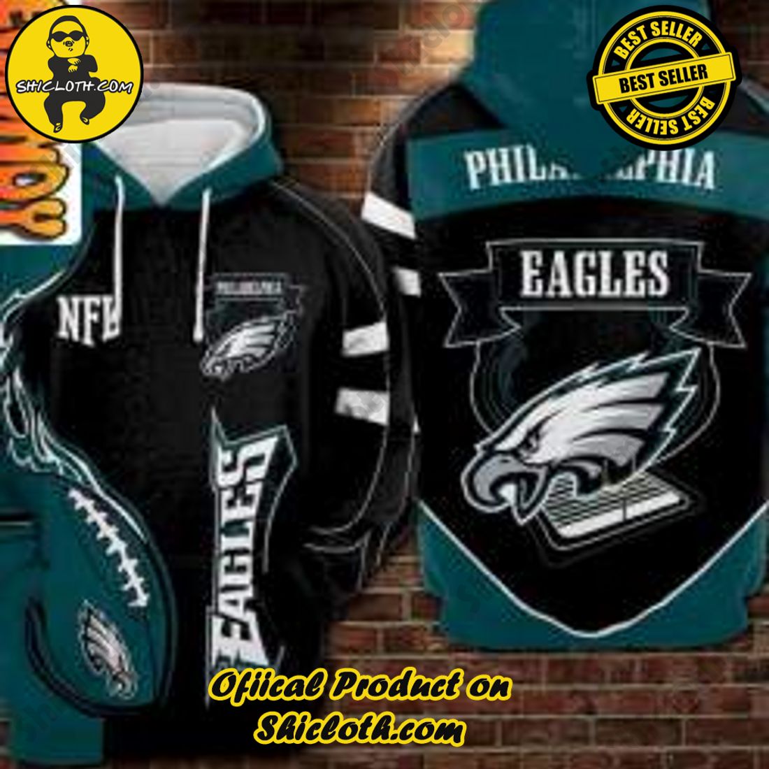 custom eagles hoodie