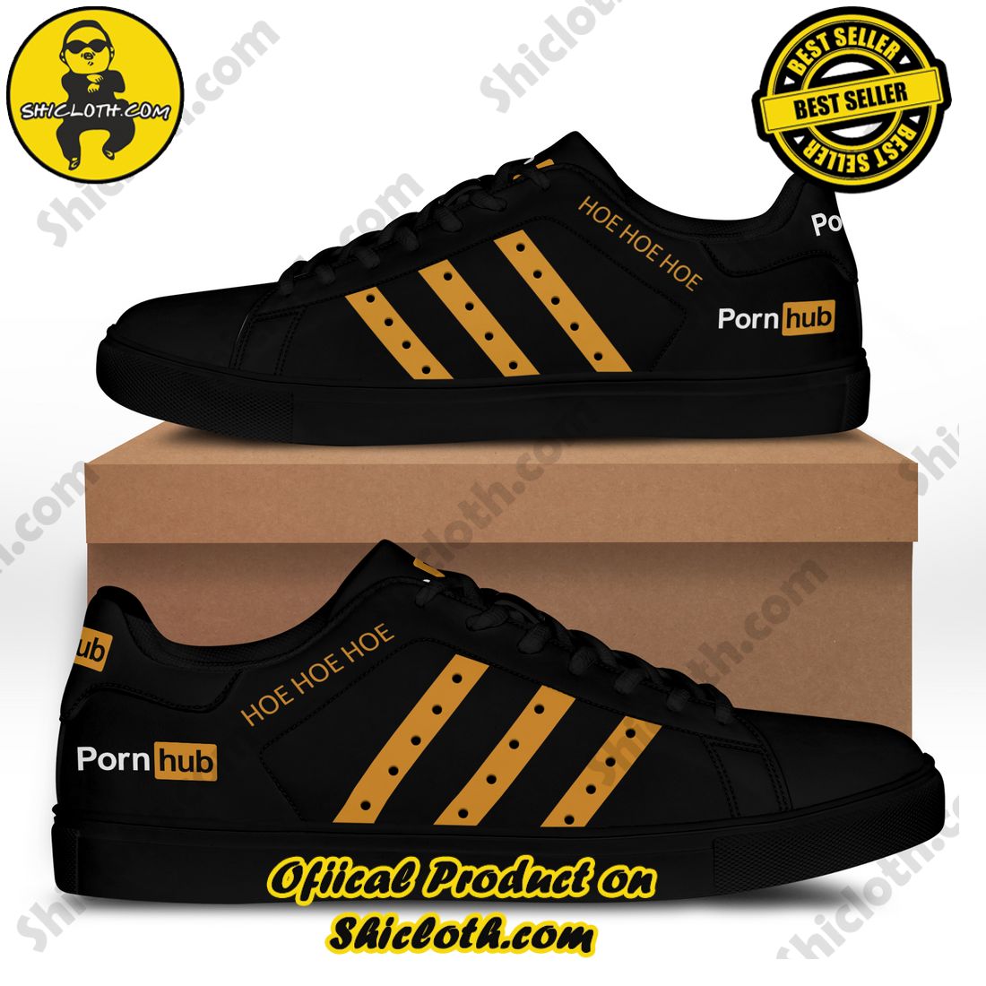 Shiclothshop's Bestselling Pornhub T-Shirt: Affordable and High-Quality 7 Porn Hub Hoe Hoe Hoe Stan Smith Shoes