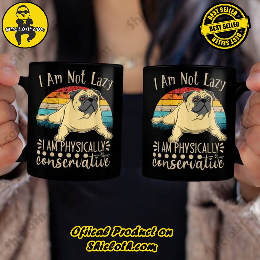 Pug I Am Not Lazy Pug I Am Physically Conservative 4 Pug I Am Not Lazy Pug I Am Physically Conservative - Image 4