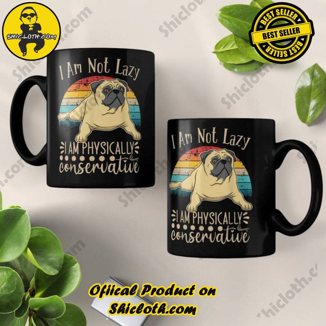 Pug I Am Not Lazy Pug I Am Physically Conservative 5 Pug I Am Not Lazy Pug I Am Physically Conservative - Image 5