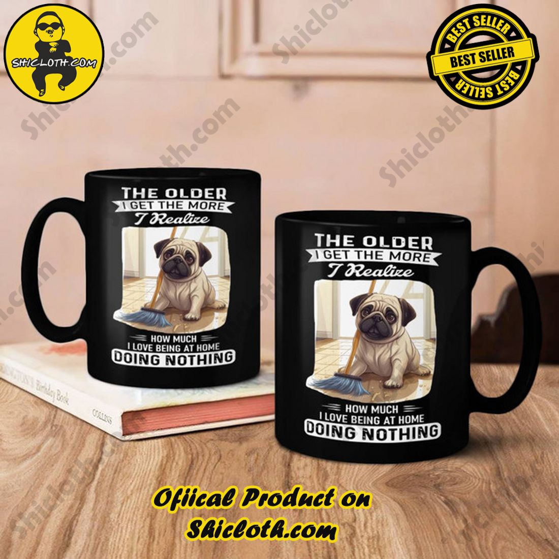 Pug The Older I Get The More I Realize Mug 4 Pug The Older I Get The More I Realize Mug - Image 4