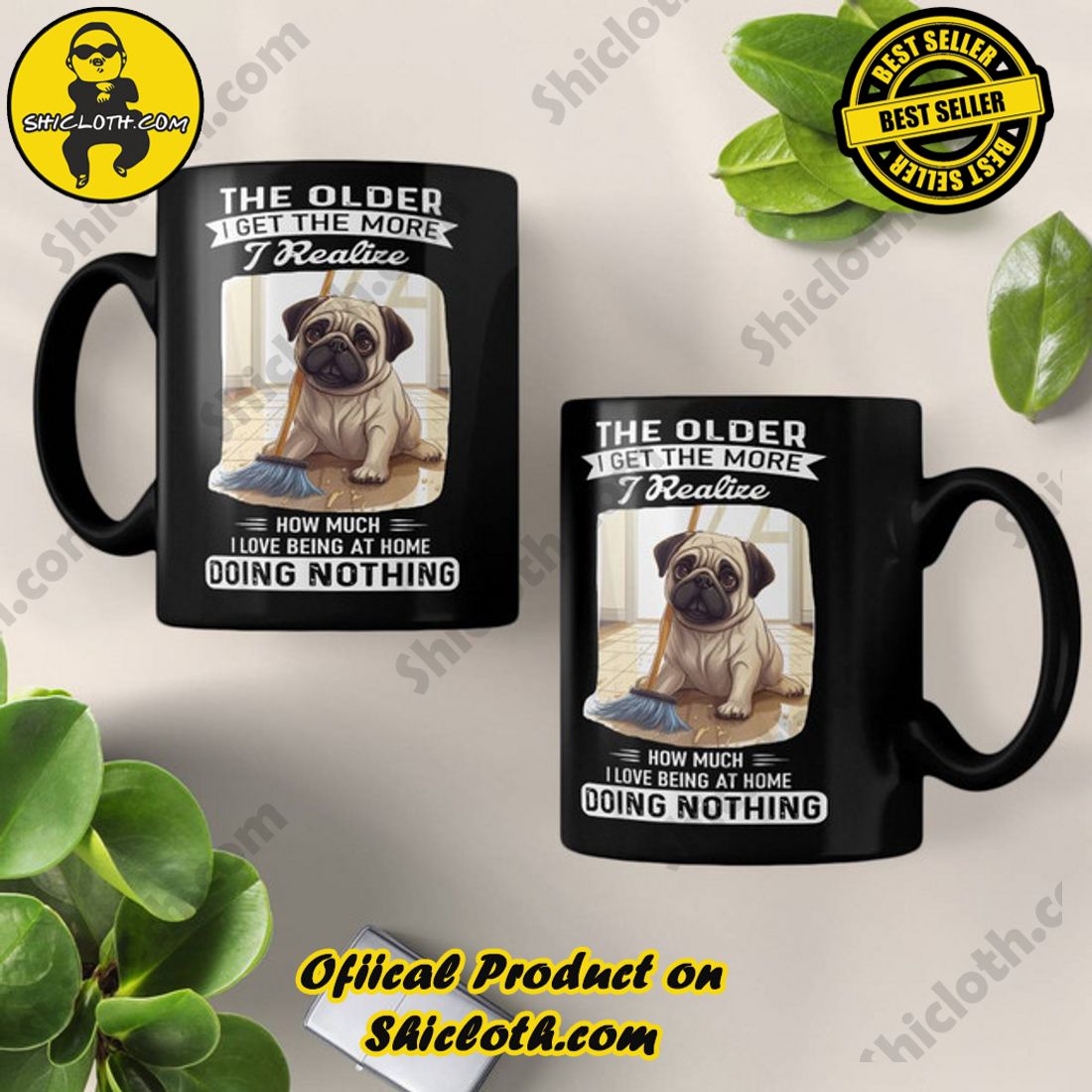 Pug The Older I Get The More I Realize Mug 5 Pug The Older I Get The More I Realize Mug - Image 5