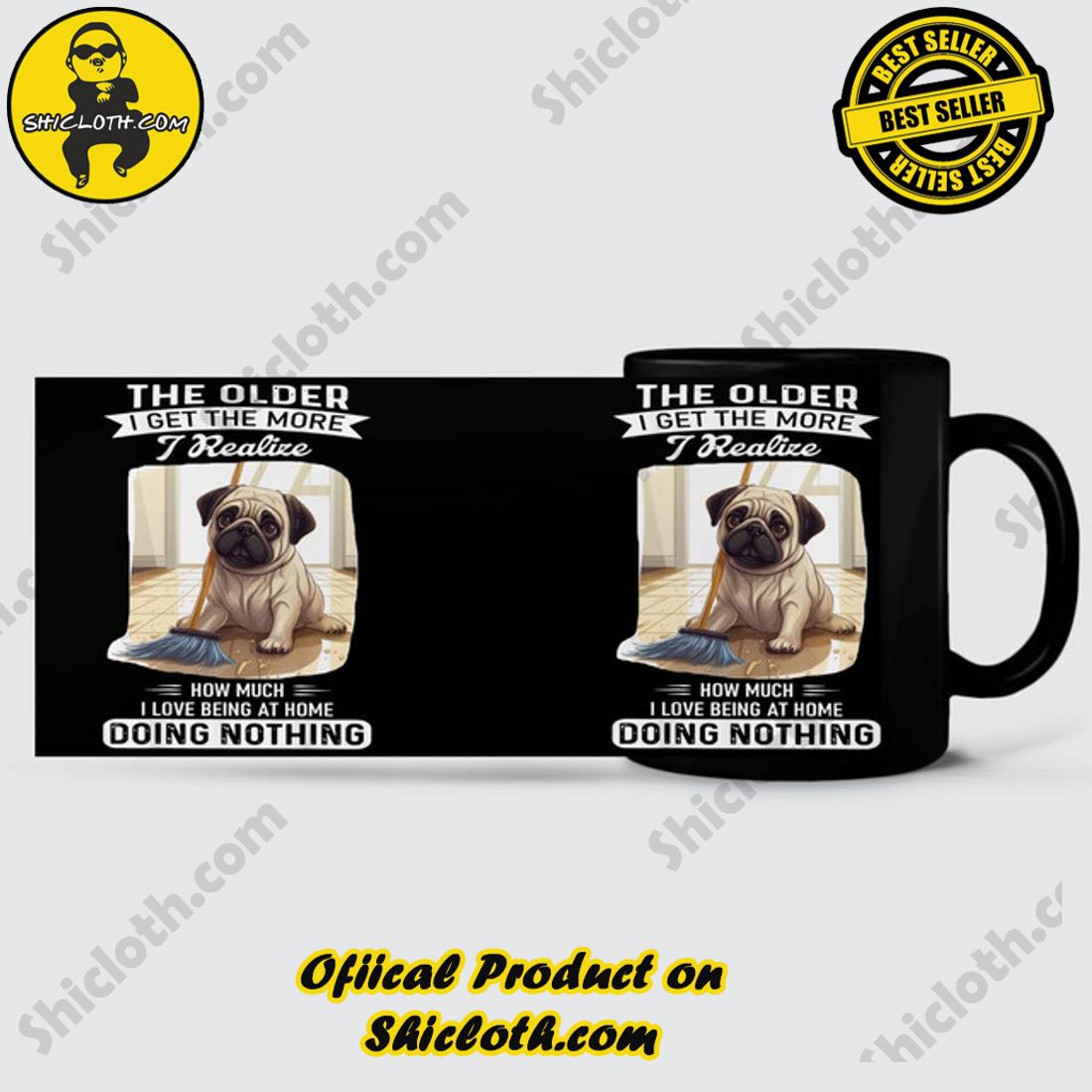 Pug The Older I Get The More I Realize Mug 6 Pug The Older I Get The More I Realize Mug - Image 6