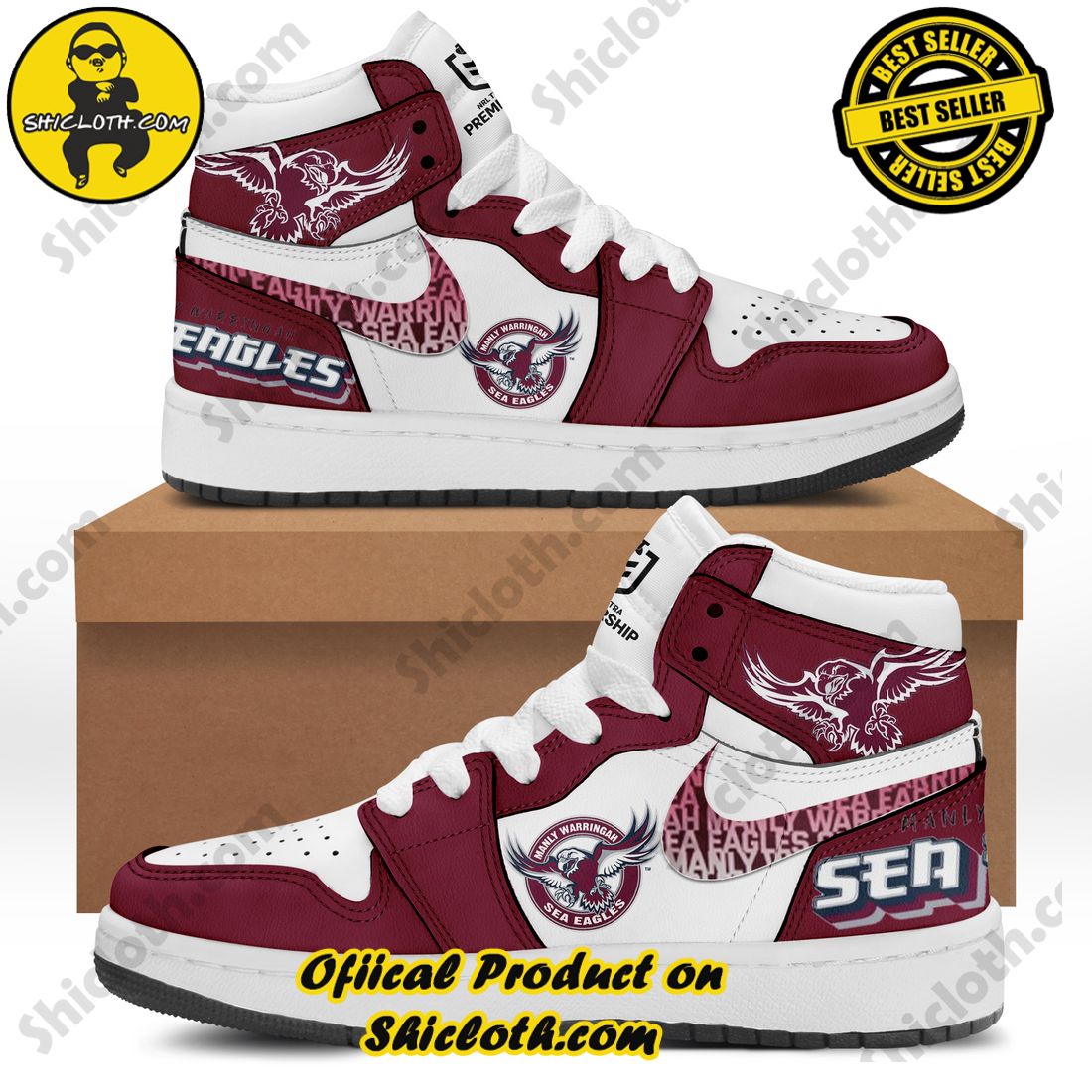 Best Seller Shiclothshop's Air Jordan 1 Sneakers: Affordable Elegance and Uncompromised Quality 33 Rugby Manly Sea Eagles Nike Air Jordan 1 Sneaker