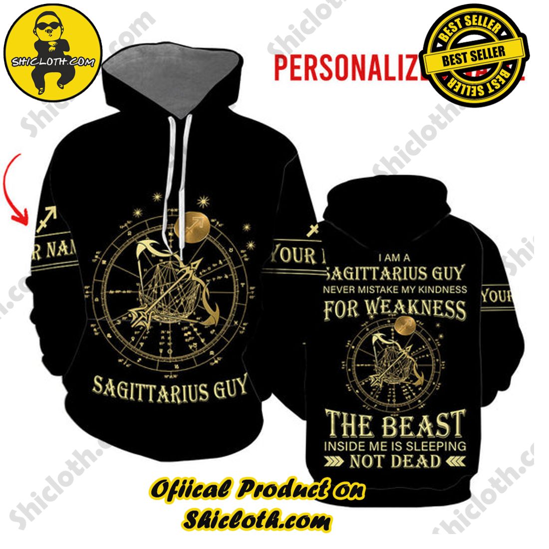 Hot trending: Explore the Ultimate Personalized Style with Shiclothshop's 3D Custom Hoodies 28 Sagittarius Guy Custom Name All Over Print 3D All Over Print Custom Hoodie For Men