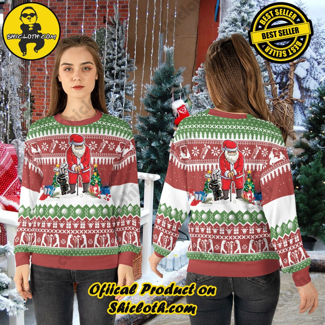 Best seller and Hot trending: Warm Up Your Holidays with Shiclothshop's Cozy Christmas Sweaters for a Peaceful Season 30 Santa Gold Ugly Christmas Sweater For Men & Women Christmas Gift Sweater