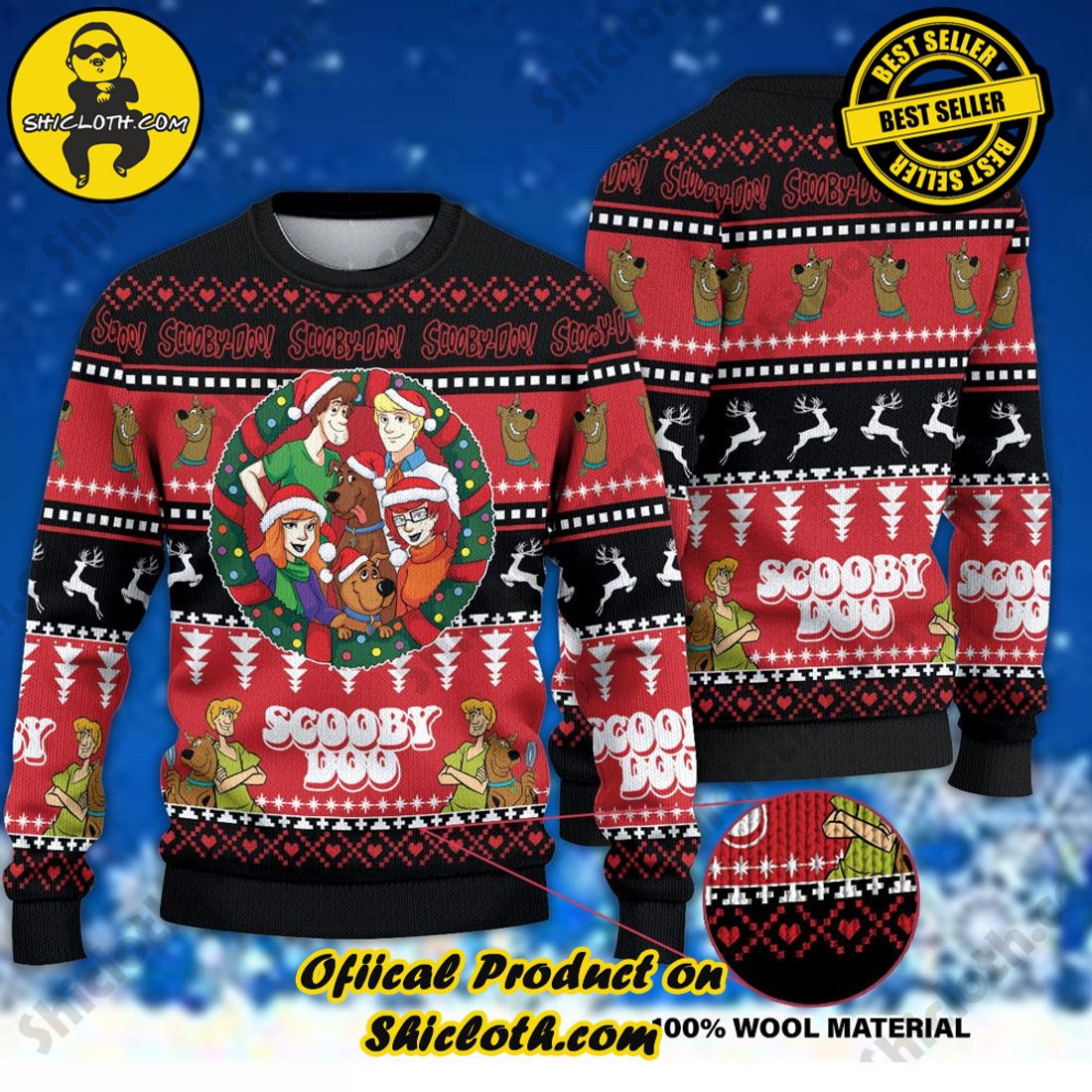 Best seller and Hot trending: Warm Up Your Holidays with Shiclothshop's Cozy Christmas Sweaters for a Peaceful Season 31 Scooby-Doo Ugly Christmas Sweater For Men & Women Christmas Gift Sweater
