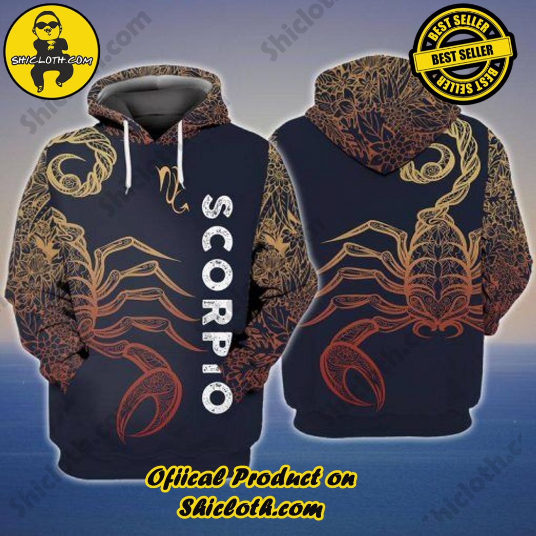 Best seller: Explore the Ultimate Personalized Style with Shiclothshop's 3D Custom Hoodies 58 Scorpio All Over Print 3D Custom Hoodie For Men
