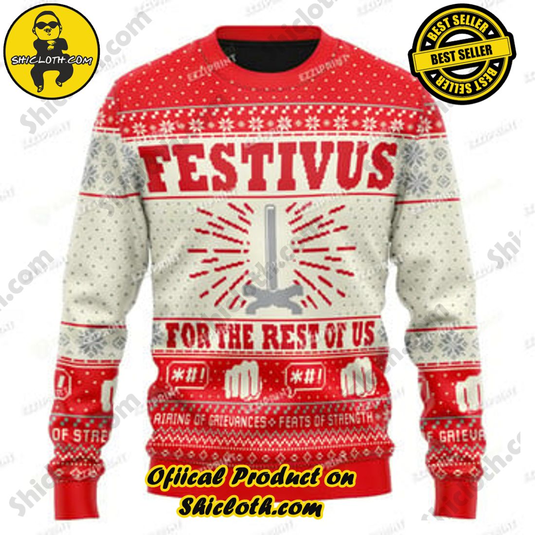 Shiclothshop's Sweaters: The Perfect Fashionable Gift for Everyone 17 Seinfeld Festivus For The Rest Of Us Pole Ugly Christmas Sweater