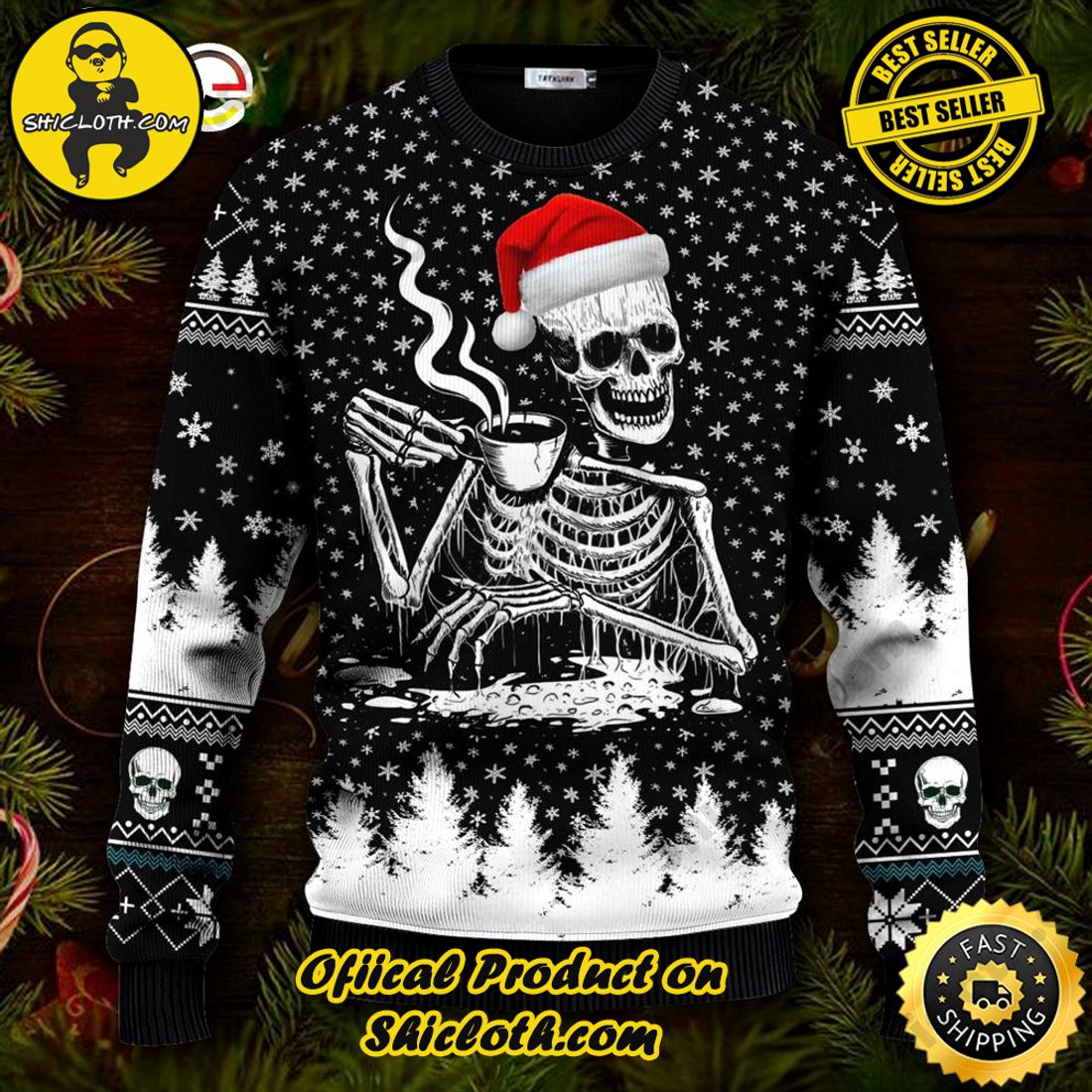 Christmas Gift Boston Red Sox Skull Pattern 3D Ugly Christmas Sweater For  Men And Women