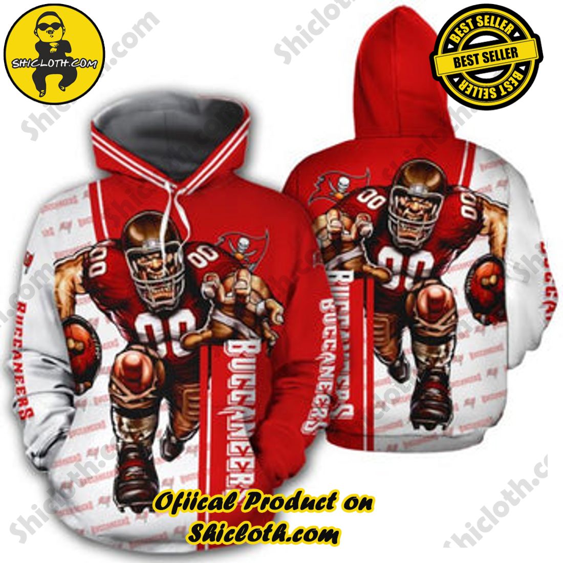 Hot trending: Explore the Ultimate Personalized Style with Shiclothshop's 3D Custom Hoodies 33 Tampa Bay Buccaneers Mens Hoodie Mascot 3D Ultra Cool Custom Hoodie For Men