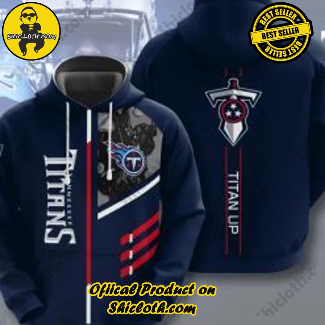 Best seller: Explore the Ultimate Personalized Style with Shiclothshop's 3D Custom Hoodies 65 Tennessee Titans No 1 Gift For Fans With Custom s 3D Custom Hoodie For Men