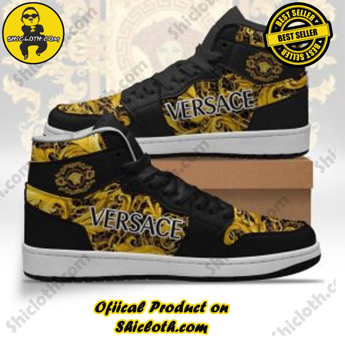 Shiclothshop's Air Jordan 1 Sneakers: Affordable Elegance and Uncompromised Quality 30 Versace Air Jordan 1 Sneaker Hot 2023 Style 1