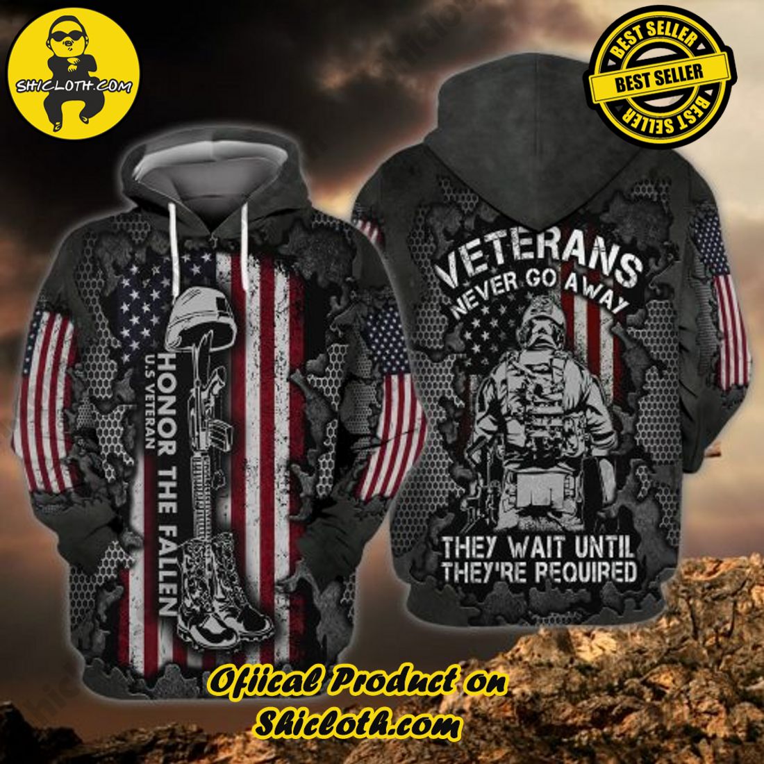 Hot trending: Explore the Ultimate Personalized Style with Shiclothshop's 3D Custom Hoodies 35 Veteran 3D All Over Print Custom Hoodie For Men